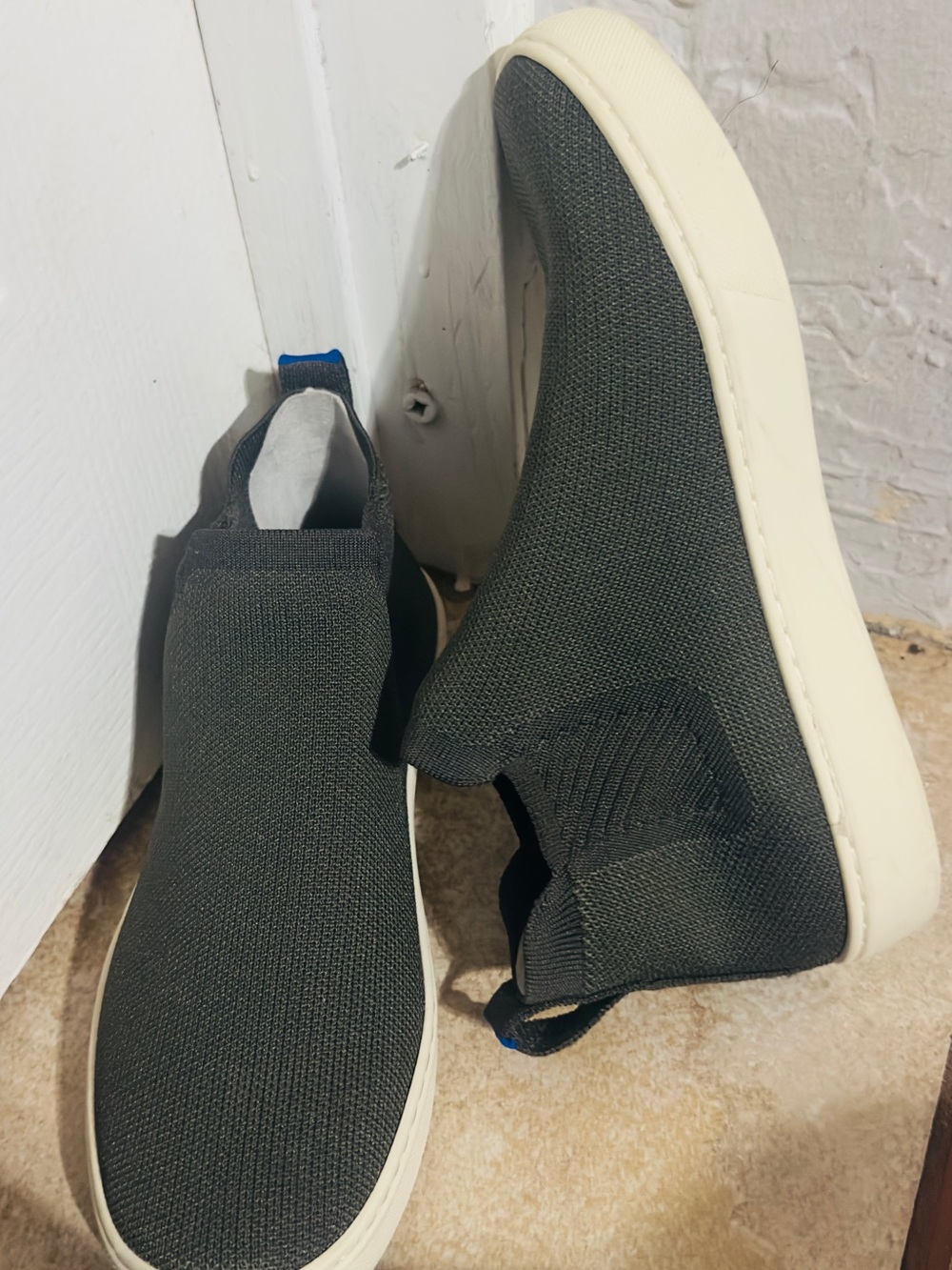 Rothy's The Chelsea Knit Ankle Sneakers in Moss 7.5